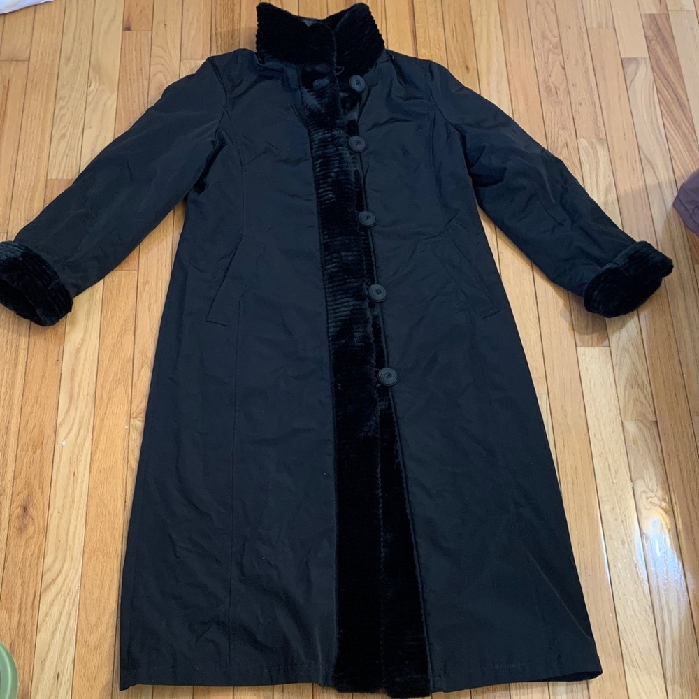Women's Black Coat full length